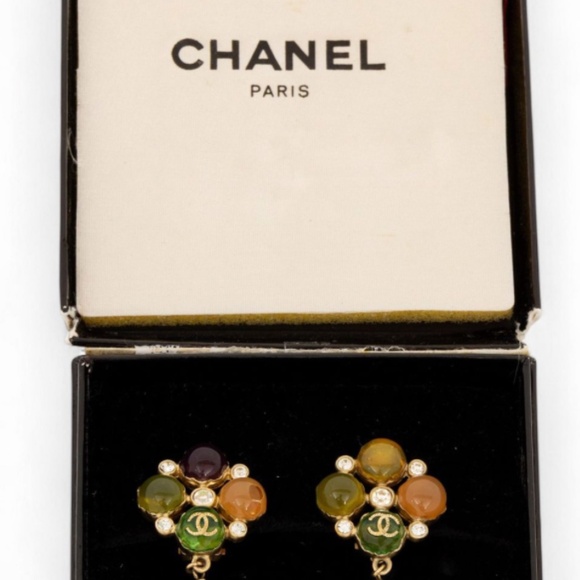 Chanel (French) Drop Style Earrings 2008, 29 g 2 PCS - Picture 4 of 4